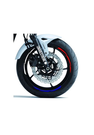 Russian Design Beyaz Mavi Kırmızı Rus Jant Şeridi Sticker Çınar Extreme