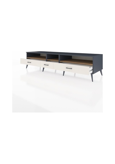 Kronos Tv Ünitesi 3 Raflı 3 Çekmeceli 220x59x51 Antrasit-çam/aytaşı Atlas Çam/aytası - Antrasıt Kronos Tv Ünitesi 3 Raflı 3 Çekmeceli 220x59x51 Antrasit-çam/aytaşı Atlas Çam/aytası - Antrasıt