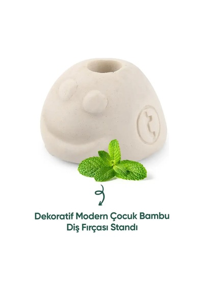 Tbrush Dekoratif Modern Çocuk Bambu Diş Fırçası Standı