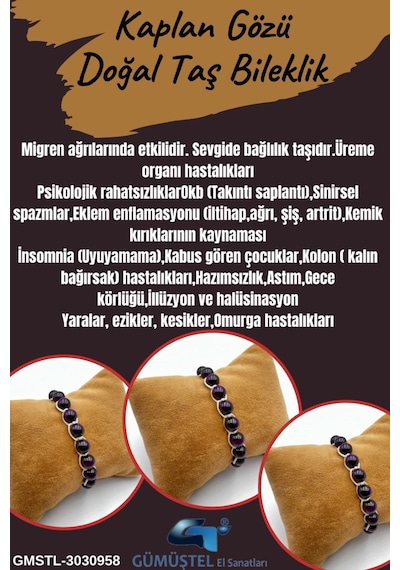 Gümüştel El Sanatları Sertifikalı Kaplan Gözü Doğal Taş Bileklik Aaa Kalite El Yapımı Özel Tasarım Çok Renkli Gümüştel El Sanatları Sertifikalı Kaplan Gözü Doğal Taş Bileklik Aaa Kalite El Yapımı Özel Tasarım Çok Renkli