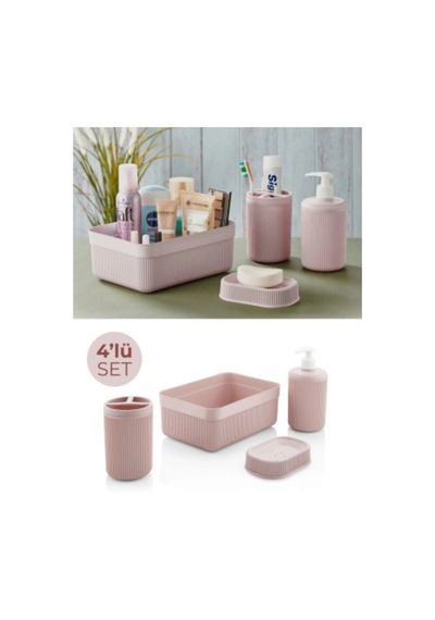 ALESTA Akrilik 4 Parça Banyo Takımı