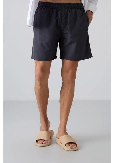 Tommy Life Tommy Lıfe Antrasıt Hızlı Kuruyan Standart Fit Erkek Deniz Şortu -81237 Antrasit
