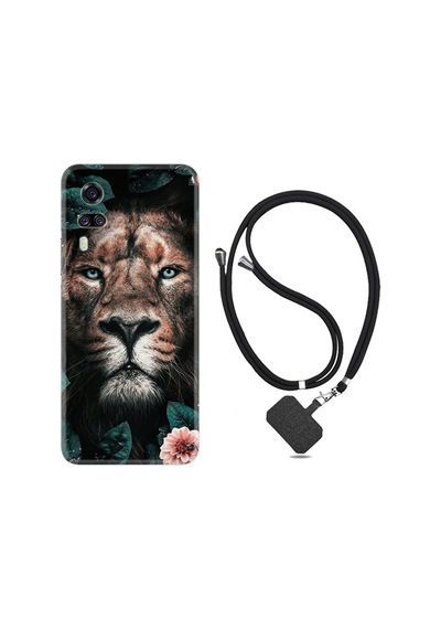 Vivo Y51 Kılıf Boyun Askılı Leon Flowers 1333