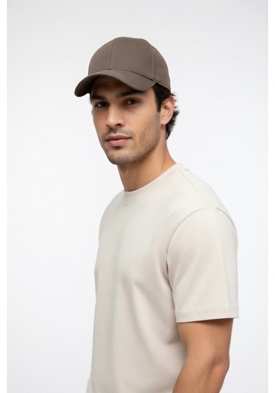 Mollycrush Luxury Unisex Vizon Pamuklu Beyzbol Şapkası Premium Casual Outdoor Model Kahverengi