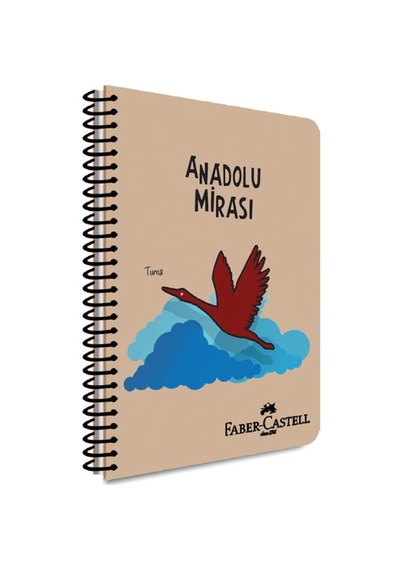 Anadolu Mirası Spiralli Defter, A4, 100 Yaprak, 70g Kağıt, Kareli, Dayanıklı Kapak, Kolay Açılan Spiral Cilt, Asorti Kapak Tasarımı 103 Ivory
