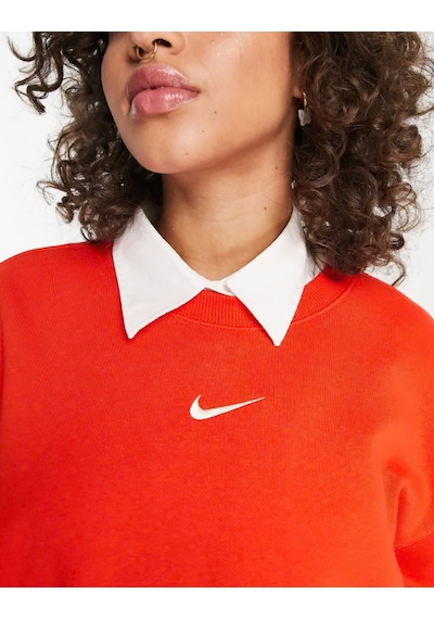 Nike Sportswear Phoenix Fleece Oversize Kesim Kadın Sweatshirt Dq5733-633 Turuncu