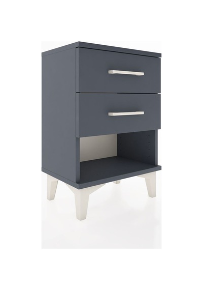 Arges Komodin 2 Çekmeceli 44x30x64 Antrasit-antrasit Antrasit