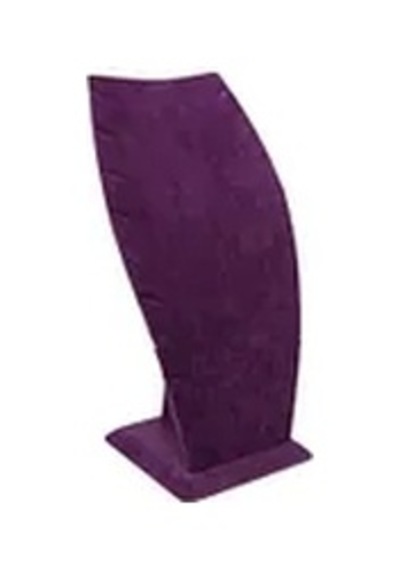 Yerli Üretim Dubai Model Süet Kumaş Mor Renk 25/12 Cm Kolye - Zincir Ayaklı Stand Çok Renkli