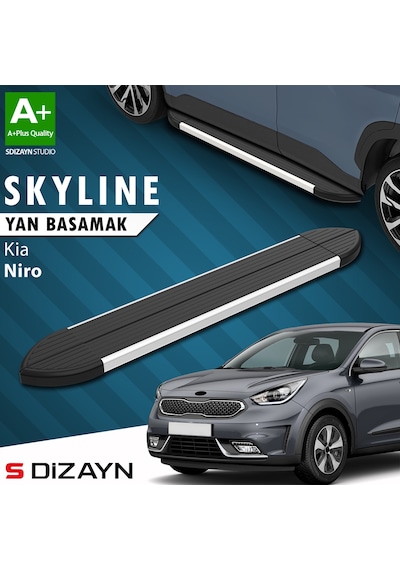 S-dizayn Kia Niro Skyline Aluminyum Yan Basamak 183 Cm 2017 Üzeri A+ Kalite