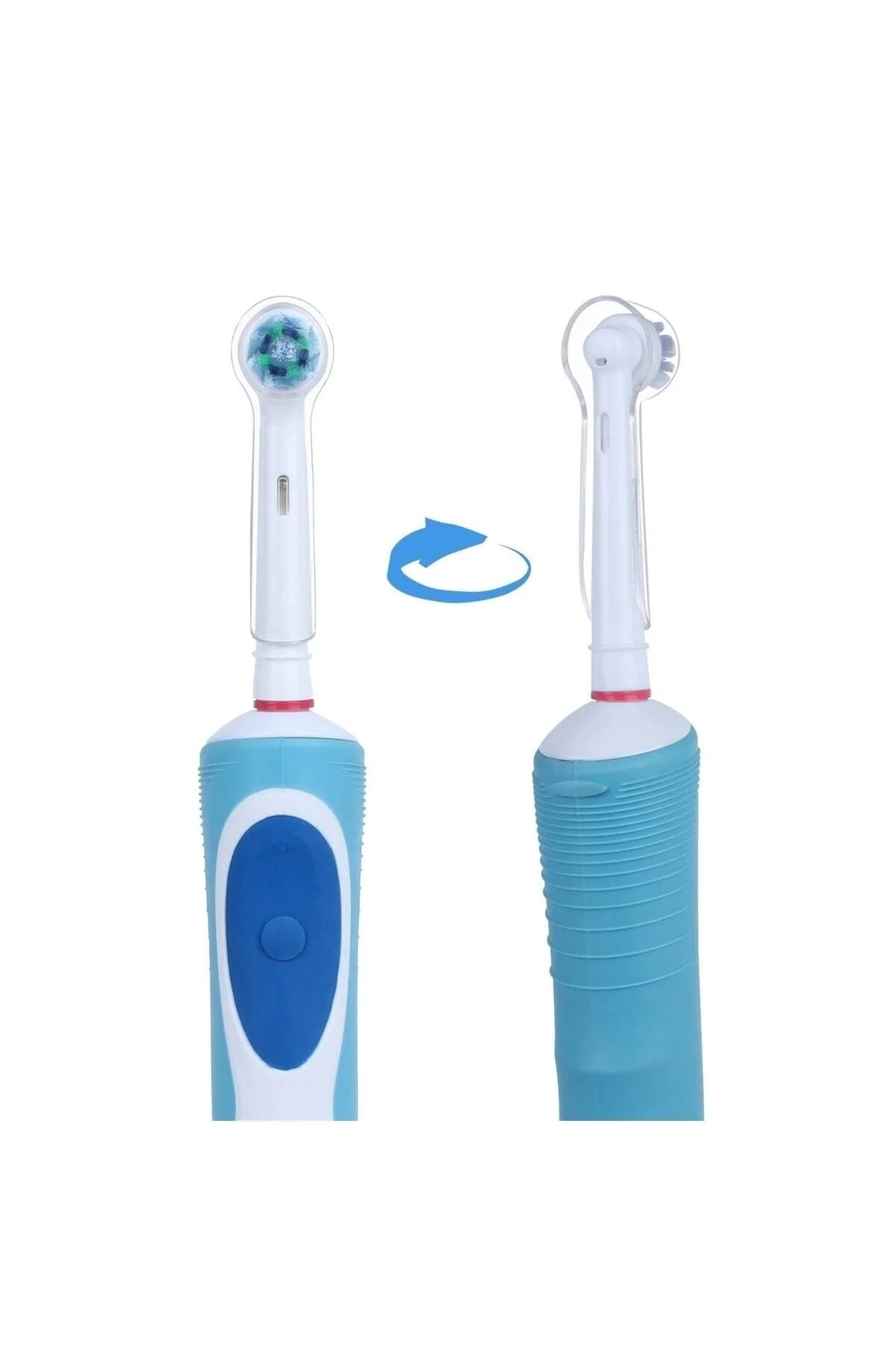 İbrush Oral-b Şarjlı Ve Pilli Diş Fırçaları Için 4 Adet Koruyucu Kapak Şeffaf