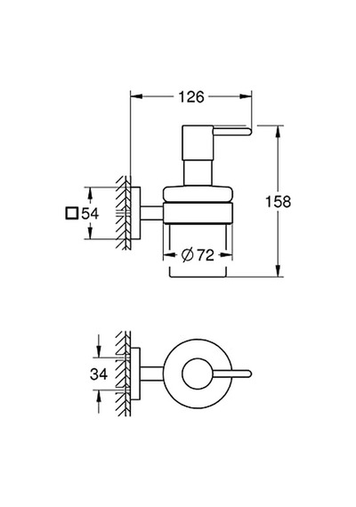 Grohe Start Cube Quickfix Sıvı Sabunluk / Duş/banyo Aksesuarları / Krom / 41098000 Çok Renkli
