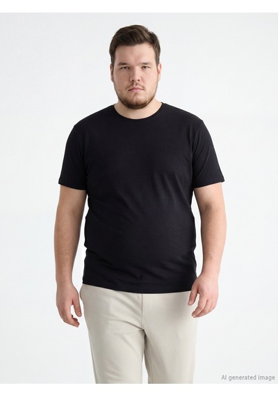 Lcwaıkıkı Classic Siyah Slim Fit Basic Soft Touch Tişört