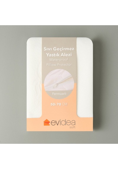 Soft Sıvı Geçirmez Yastık Alezi - Beyaz - 50x70 Cm Çok Renkli