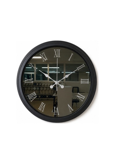 Siyah Imperial Aynalı 40 X 40 Cm Duvar Saati