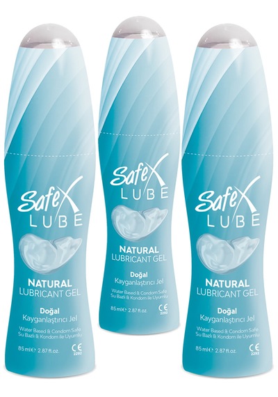 Safex Lube Kayganlaştırıcı Jel Sade 3 x 85 ML