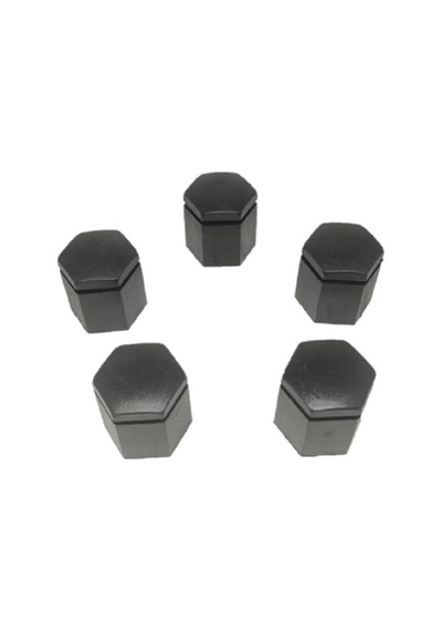 Opel Astra K İle Uyumlu Bijon Kapağı Siyah 5 Adet 19x24 Mm