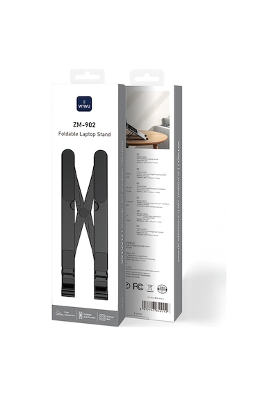 Wiwu Zm-902 7 Kademeli Ayarlanabilir Alüminyum Alaşım Laptop Ve Notebook Standı Siyah
