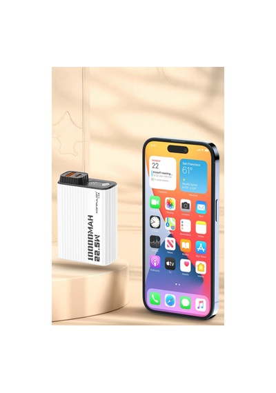 A40q 10.000 Mah Pd 20w Mini Powerbank - Siyah-beyaz 14351143