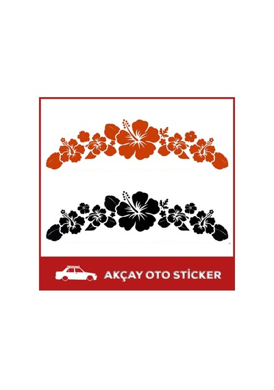 Çiçekler Sticker Çiçek Oto Sticker Araba Sticker Araç Sticker