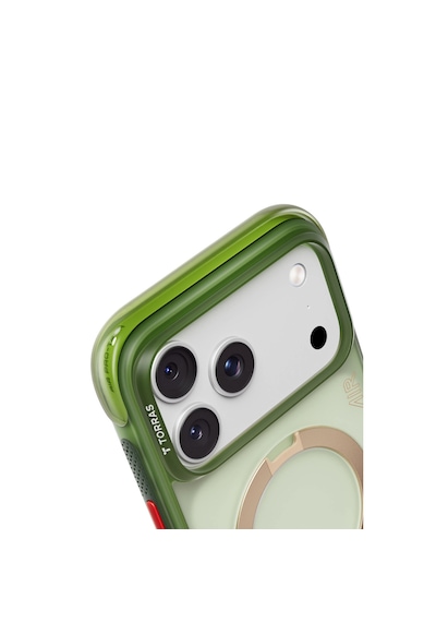 Torras Apple iPhone Uyumlu 17 Pro O Stand Q3 Spin Air Serisi Magsafe Kılıf - Lacivert Yeşil