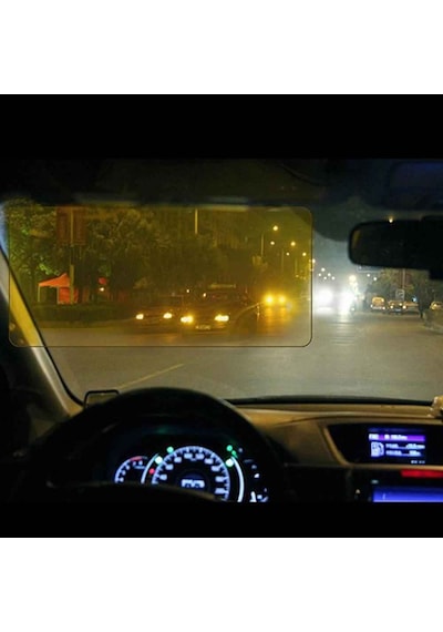Monozone Vizör Araç Güneşliği Parlama Engelleyici Gündüz Güneş Gece Far Koruması Araç Gözlüğü 1