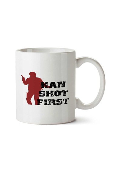 Han Solo Star Wars İki Tarafı Baskılı Kupa Bardak Çok Renkli