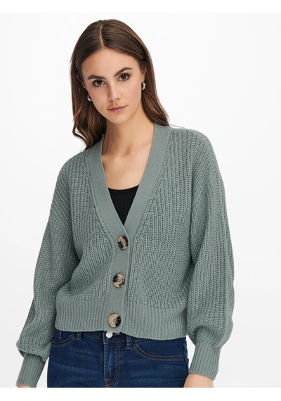 Jdy Jdyjusty L/s Short Cardigan Knt Noos Kadın Hırka 15200418 Yeşil