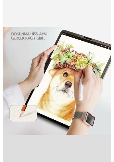 Galaxy Uyumlu Tab S6 Lite P610 Paper-like Ekran Koruyucu Kağıt Hisli Kırılmaz Cam Kılıf
