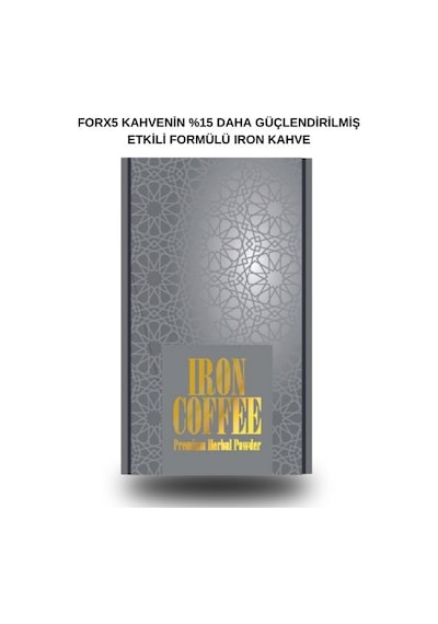 Iron Coffee Forx5 Coffee İron Kahve 90 G
