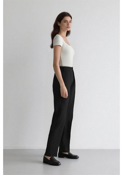 DeFacto Wide Leg Keten Karışımlı Palazzo Pantolon Yüksek Bel Geniş Bol Paça Pensli Cepli A1922AX25SMKH271 DeFacto Wide Leg Keten Karışımlı Palazzo Pantolon Yüksek Bel Geniş Bol Paça Pensli Cepli A1922AX25SMKH271