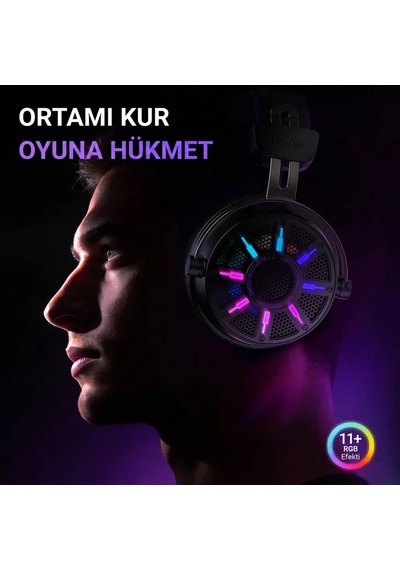 Fifine Ampligame H19 Mikrofonlu 7.1 Rgb Oyuncu Kulaklığı