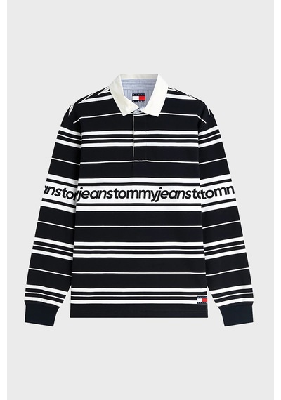 Tommy Jeans Çizgili Relaxed Fit Düğmeli Polo Yaka Sweat Erkek Polo Yaka Sweat Dm0dm23164 C1g Lacivert Tommy Jeans Çizgili Relaxed Fit Düğmeli Polo Yaka Sweat Erkek Polo Yaka Sweat Dm0dm23164 C1g Lacivert