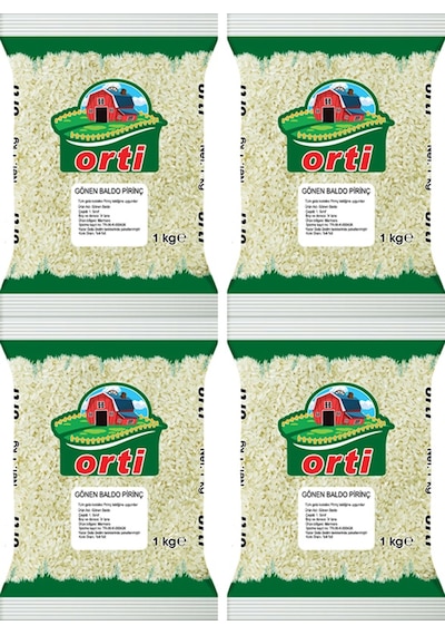 Orti Gönen Baldo Pirinç 1 Kg x 4 adet