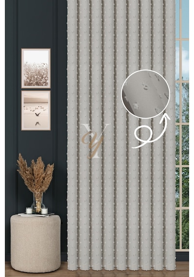 Armani Fon Perde V-674 Ekru Ekru