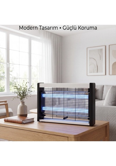 Elektrikli Uv Sinek Öldürücü Lamba Çift Işıklı Güçlü Koruma