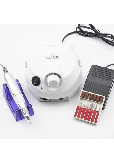 Elektrikli Profesyonel Freze - Tırnak Törpü Makinesi - Pedallı Bakım Seti