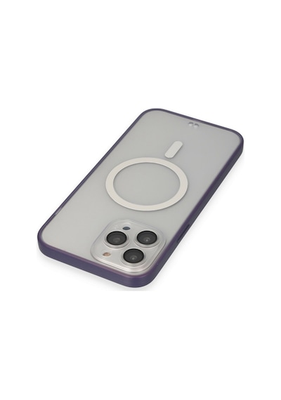 Apple iPhone Uyumlu 14 Pro Kılıf Grand Magneticsafe Kapak - Mor Bz8683140481339