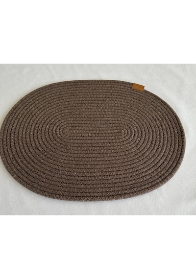 Jüt Amerikan Servis Sofra Altlığı, Masa Dekoru Supla Oval 30x40 8li Sepya