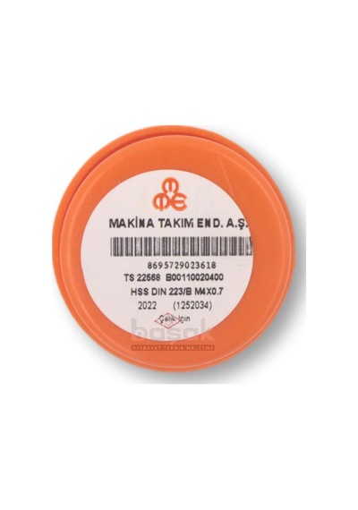 Mte M4 X 0.7 Pafta Normal Vidalı Hss Dın 223/b