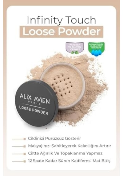 İpeksi Toz Pudra - Sabitleyici Etki Mat Bitiş - Loose Powder 03 Soft Apricot 0