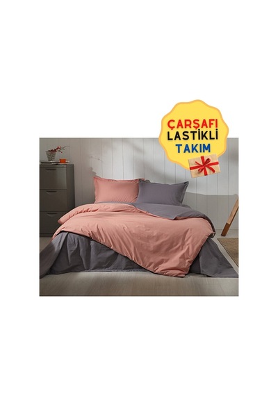 Özdilek Tek Kişilik Çarşafı Lastikli Çift Taraflı Nevresim Takımı