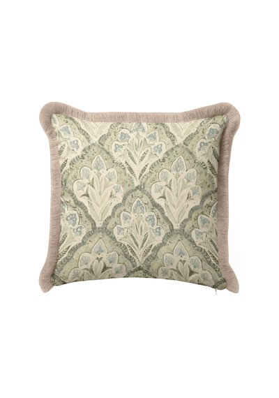 Damask Osmanlı Desenli Saçaklı Yastık Kılıfı-zarif Otantik Klasik Yeşil Krem Püsküllü Kırlent Kılıfı Kayıp Atlas Ritüel Damask Osmanlı Desenli Saçaklı Yastık Kılıfı-zarif Otantik Klasik Yeşil Krem Püsküllü Kırlent Kılıfı Kayıp Atlas Ritüel