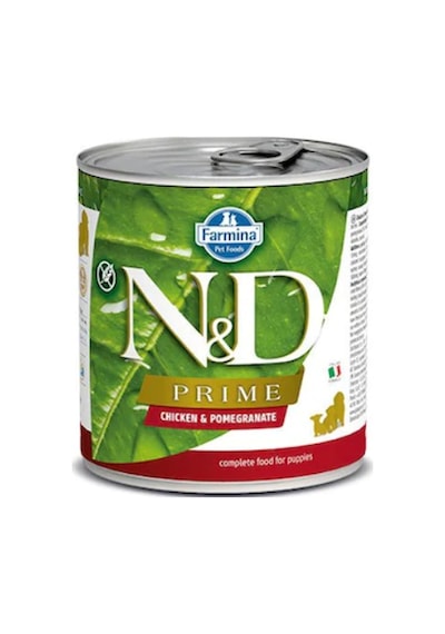 N&D Prime Tahılsız Tavuklu ve Narlı Konserve Yavru Köpek Maması 285 G