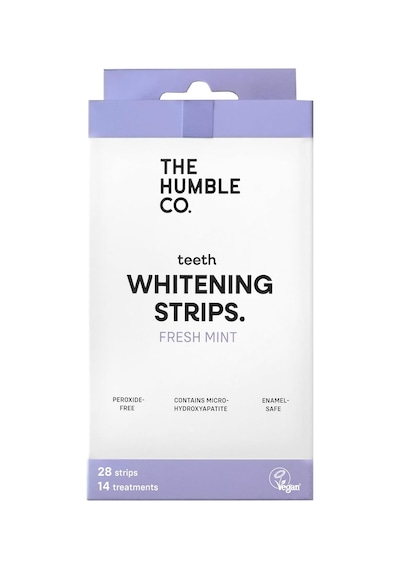 The Humble Co. Diş Beyazlatma Bandı Nane Teeth Whitening Strips - Fresh Mint 28 Strips Peroksit İçermez Dişlere Ve Diş Etlerine Karşı Nazik, Hidroksiapatit İle Güçlendirilmiş