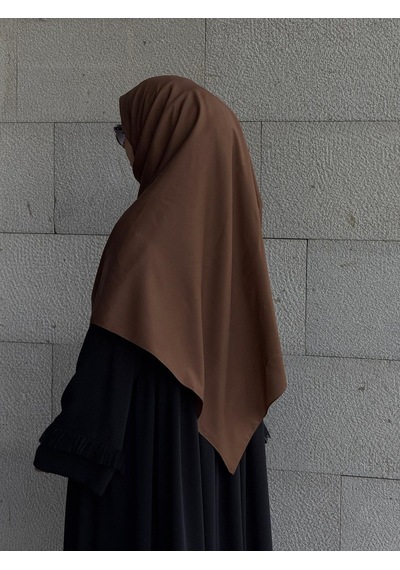 Qalortex Scarf Pamuklu Organik Modal Eşarp-kahve