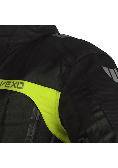 Vexo Adventure H20 Siyah-neon Sarı 4 Mevsim Motosiklet Montu