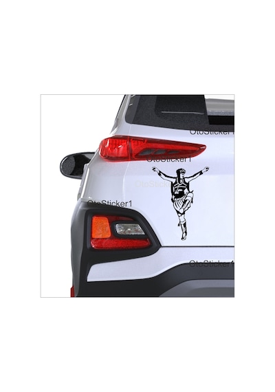 Oto Sticker Efe Zeybek Stickeri   Renk Seçen Siyah-25X16Cm-
