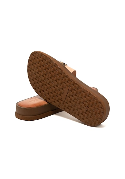 146 Camel Terlik Kadın 26215 Myconian 2025 Greek Sandal Açık Kahverengi