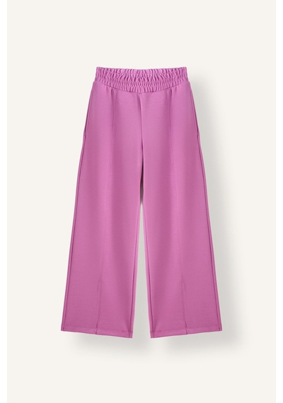 Defacto Önü Dikiş Detaylı Beli Lastikli Wide Leg Modal Eşofman Altı Kız Çocuk I3426a826aupr474 Mor-pr474