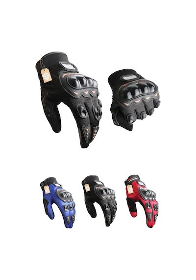 Biker Tam Parmak Korumalı Ve Nefes Alabilen Telefon Uyumlu Motorcu & Bisiklet Eldiveni Pro Spor Eldiveni